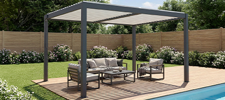 Vrijstaande bioklimatische pergola